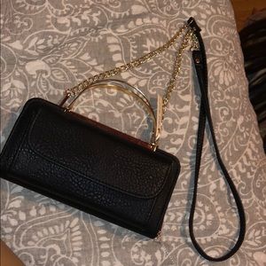 A black purse